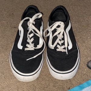 Black and white vans